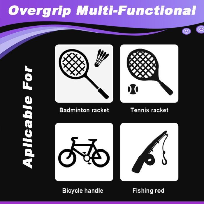 Over Grip Tape Raket Padel Tenis Badminton l overgrip Raket Padel Tenis Badminton Pattern Flora - Image 3