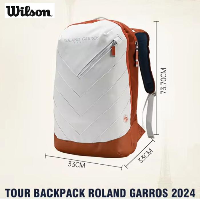 Tas Raket Tennis Wilson Roland Garros Tennis Backpack Bag Super Tour Series - Image 3